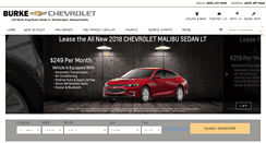 Desktop Screenshot of burkechevy.com