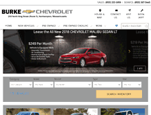 Tablet Screenshot of burkechevy.com